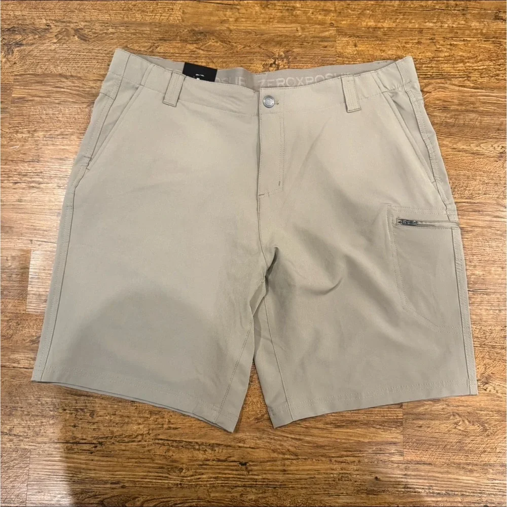 ZEROXPOSUR Oak Beige Outdoort Hiking Performance Travel Cargo Shorts Men's 40x10